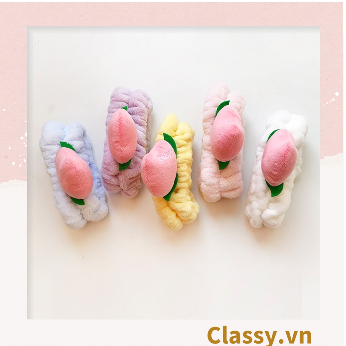 Classy Băng đô, bờm tóc trang điểm make up trái đào dễ thương