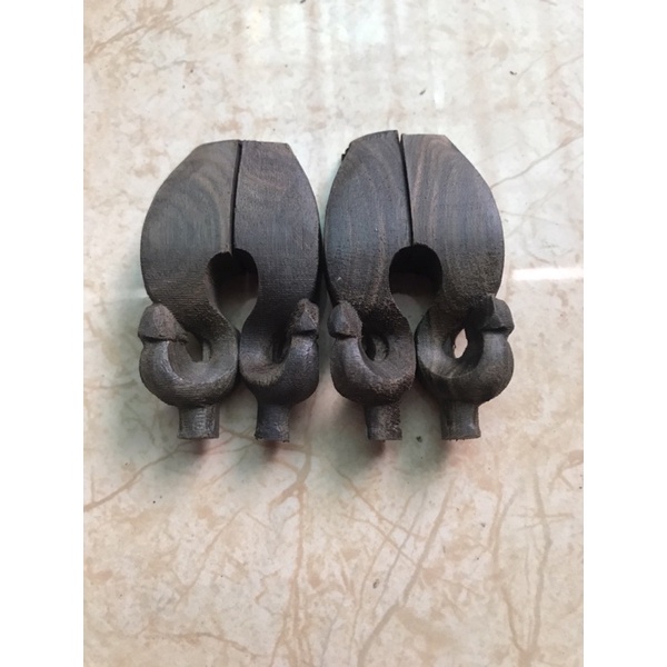 Chân Lồng Chim Gỗ Mun, phụ kiện lồng chào mào