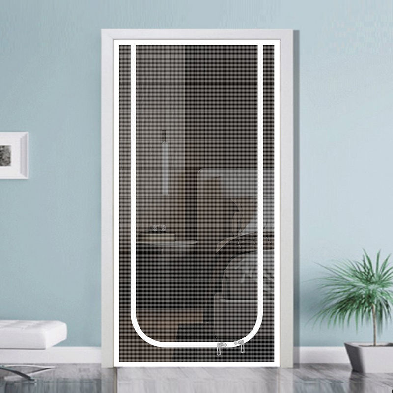 Rèm cửa chống mèo lưới kim cương dây kéo chặn chó con chạy ra ngoài lưới ngăn lưới che chắn ban công gia dụng chống muỗi cho thú cưng