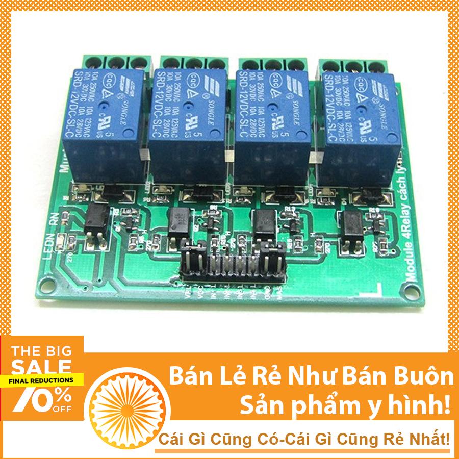 Module Relay 4 Kênh 12V-220V/10A