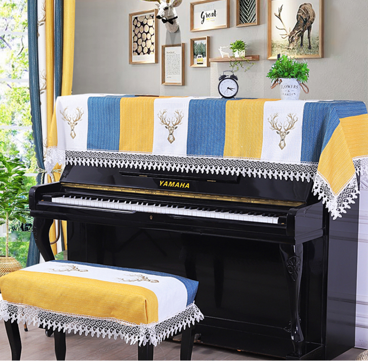 Khăn phủ đàn piano sang trọng thanh lịch