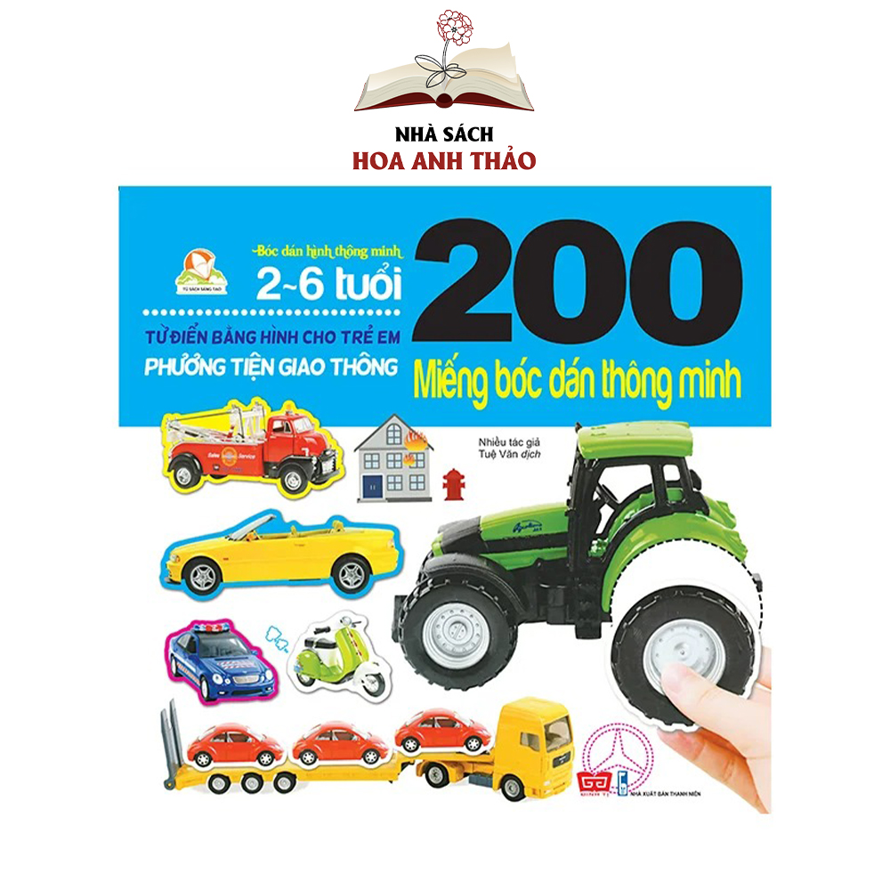Sách - 200 Miếng bóc dán thông minh cho trẻ 2-6 tuổi
