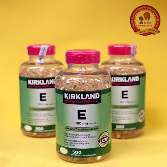 Viên Uống Vitamin E Kirkland Hàng