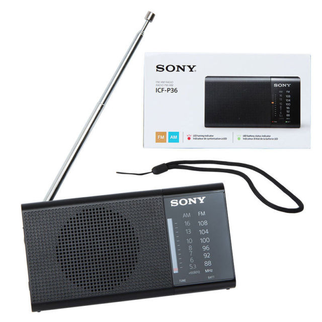 Đài radio Sony ICF-P36  ( Kèm Pin )