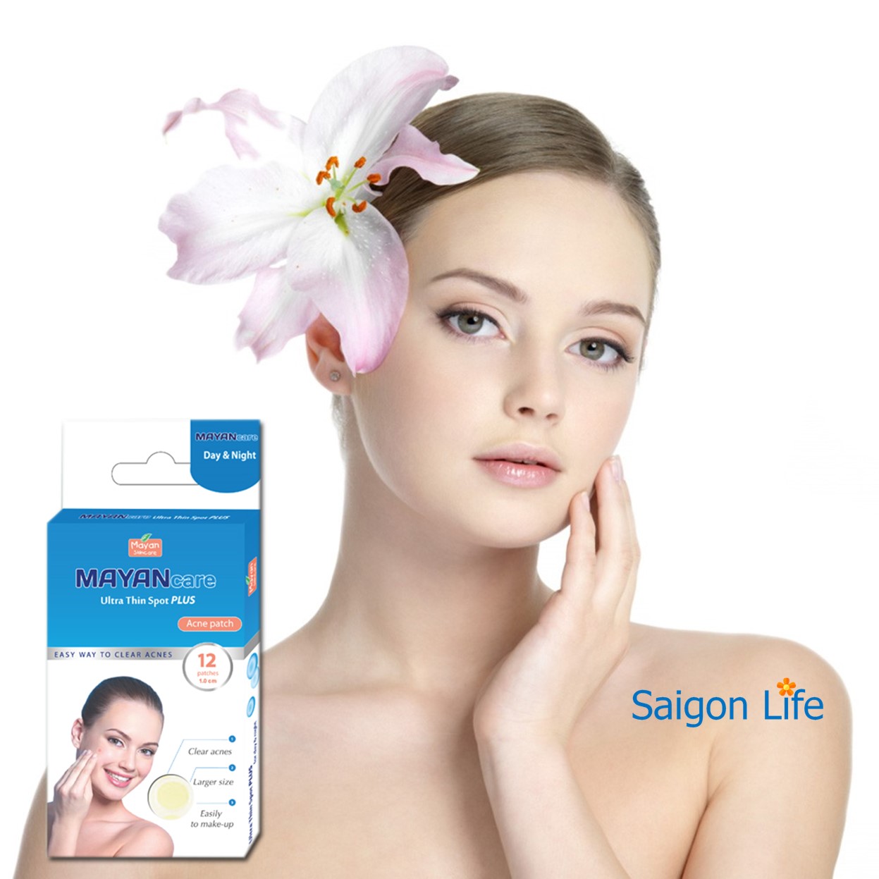 Miếng Dán Giảm Mụn Mayancare 20 Miếng (Hộp Xanh)