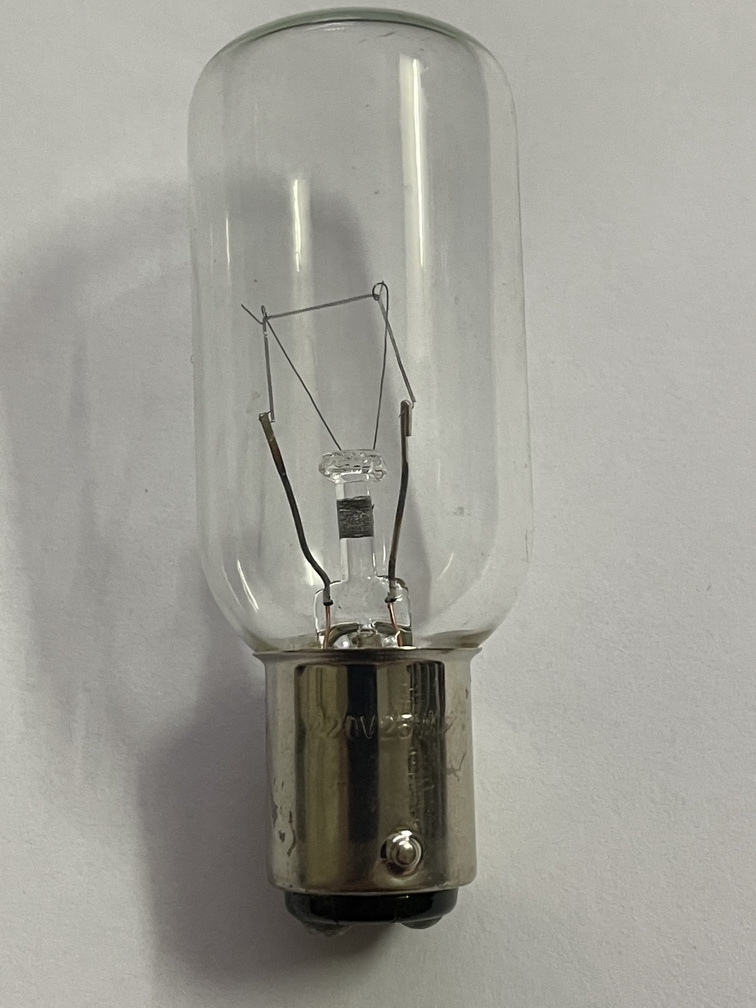 [HCM]Bóng đèn hành trình sợi đốt đui cài 2 tim lệch BAY15D 220V 25/40W 25x70mm (Tubular navigation lamps 220V 25/40W BAY15D 25x70mm clear)