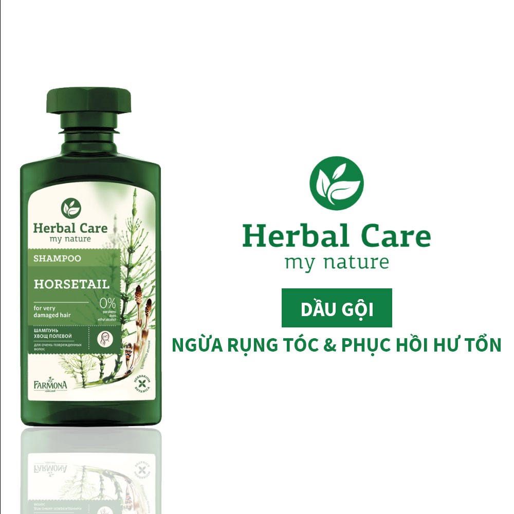 Dầu gội và dầu xả phục hồi tóc hư tổn, hết rụng tóc Herbal Care -CN020