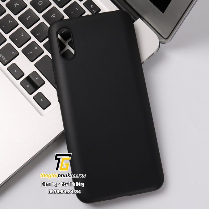 Ốp lưng silicon dẻo màu đen, không ố vàng Xiaomi Redmi 9A