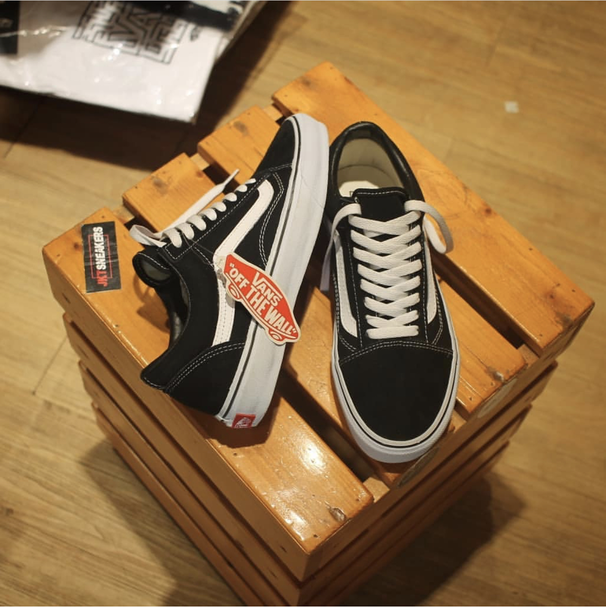 |Tặng tất| Giày Sneaker Vans Old Skool Đen (Fullbox+Hộp Bảo Vệ Box)