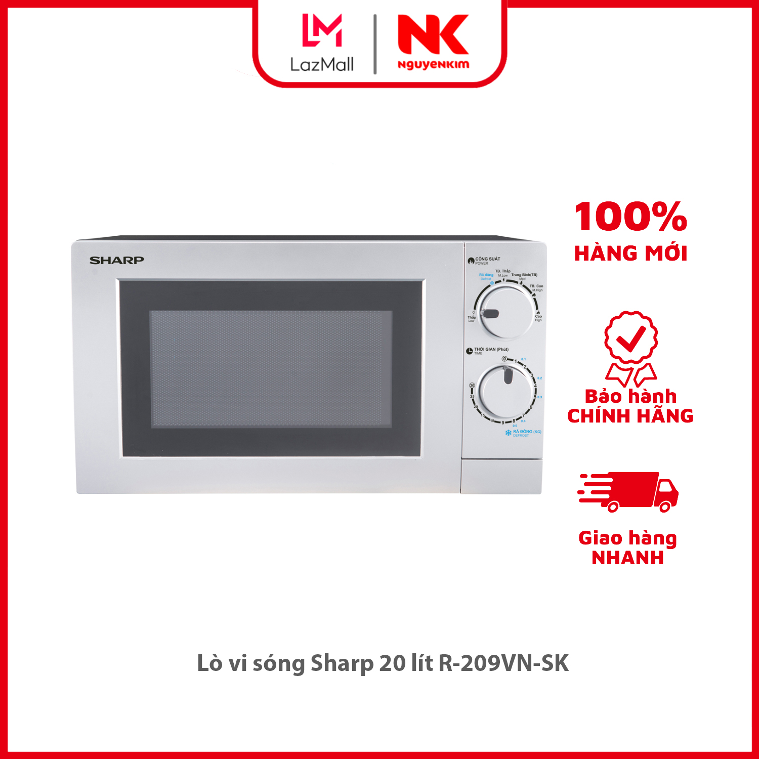 Lò vi sóng sharp 20 lít r-209vn-sk