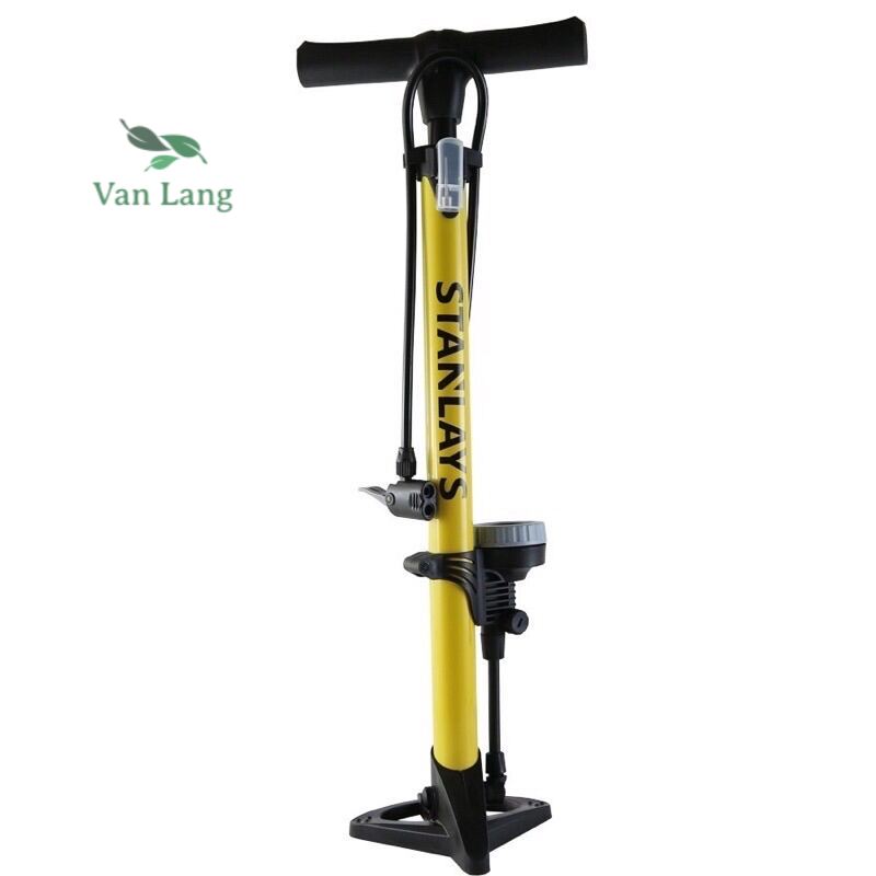 Bơm xe đạp ,xe máy stanleys có đồng hồ bơm đầy hơi khoẻ