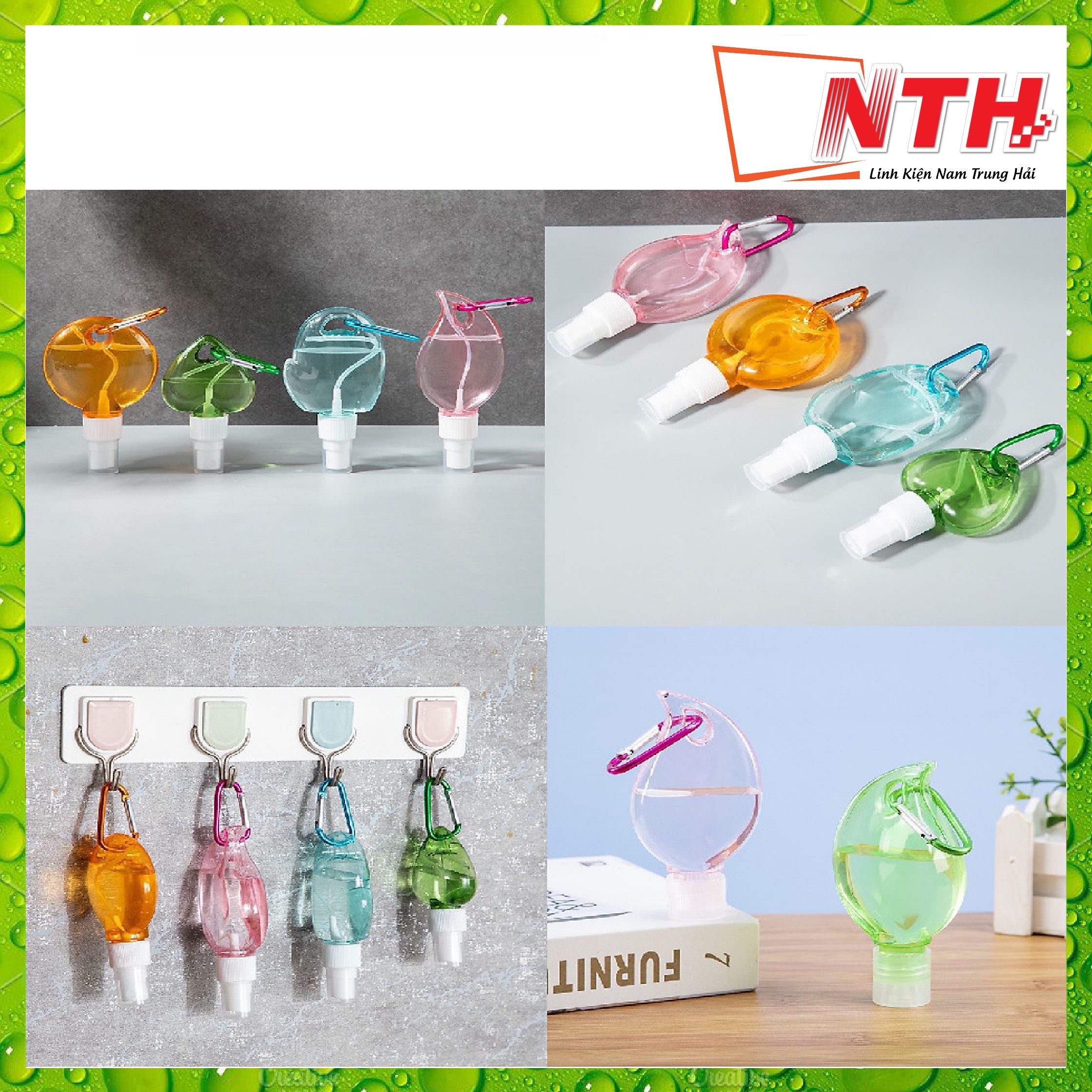 Bình xịt móc khóa đựng dung dịch sát khuẩn (50ml)