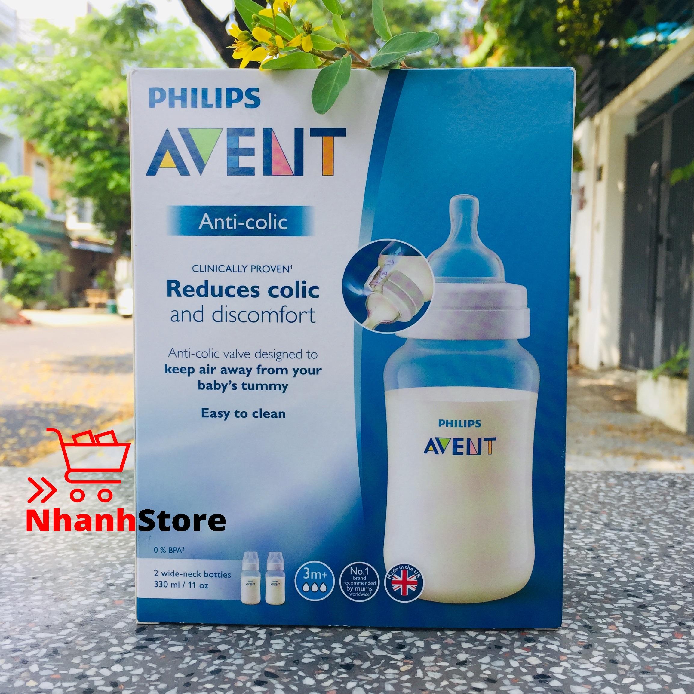 Bình sữa Philips Avent Classic 330ml (Núm số 3, 6 tháng+)