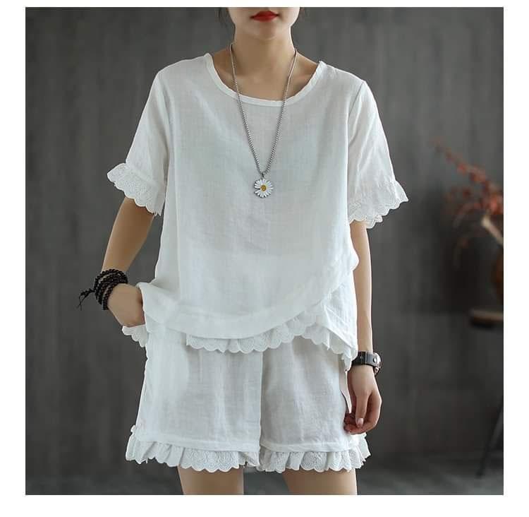 SET BỘ THỜI TRANG ĐÙI PHỐI REN SIÊU XINH