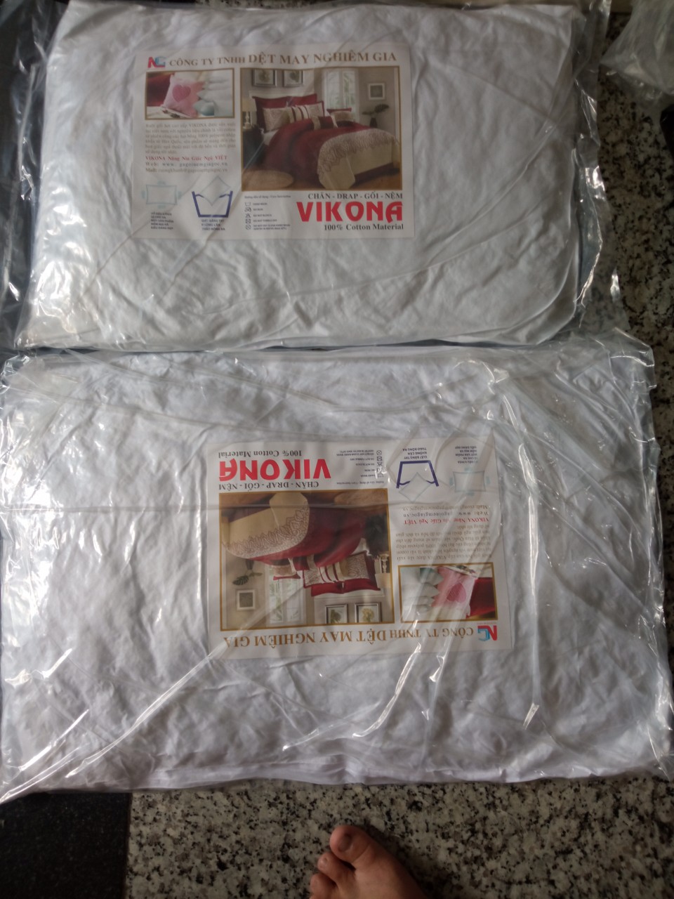 RUỘT GỐI VIKONA HÀNG CAO CẤP (45*45cm, 40*60cm ,50*70cm ,35*105cm)