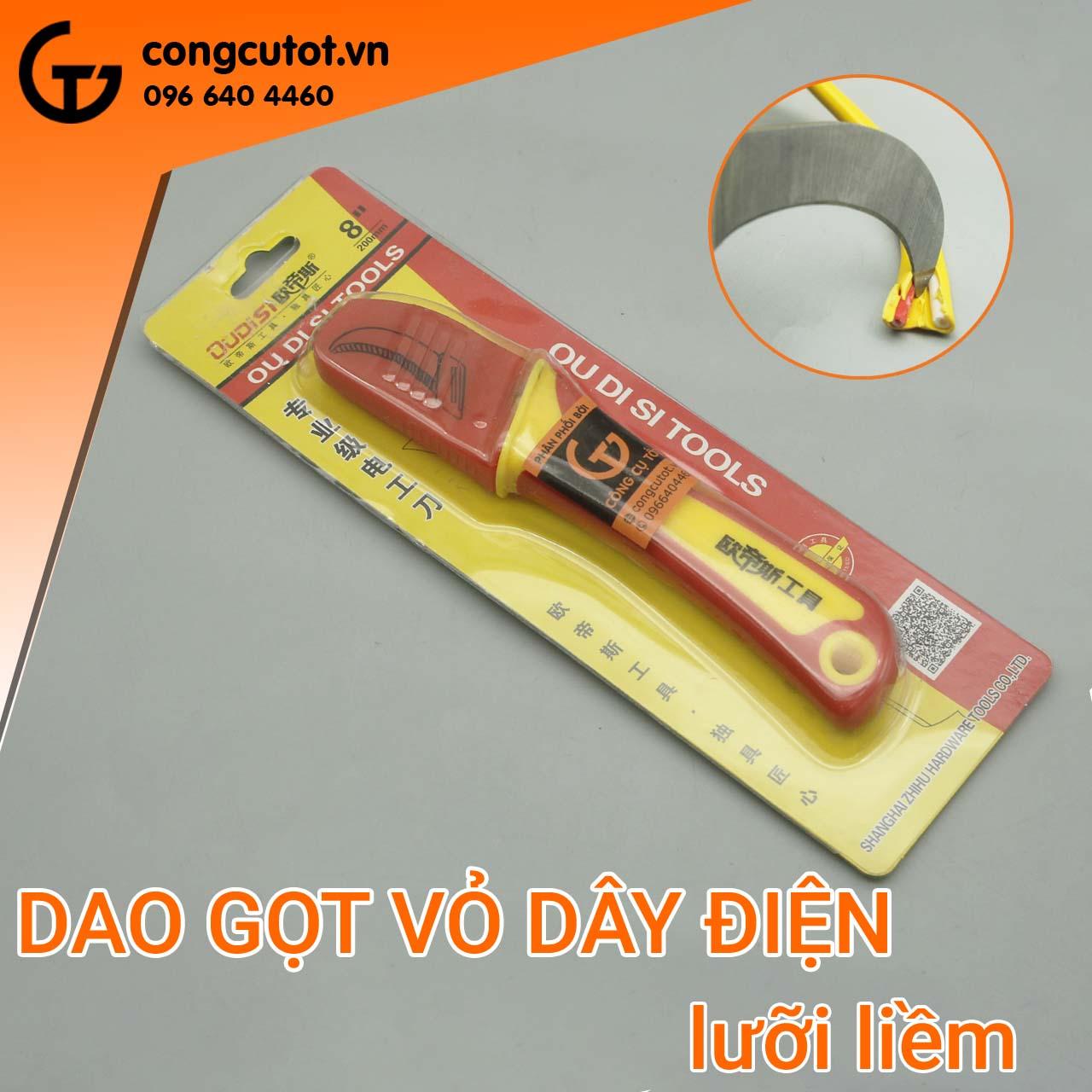Dao gọt vỏ dây điện cán cao su cách điện