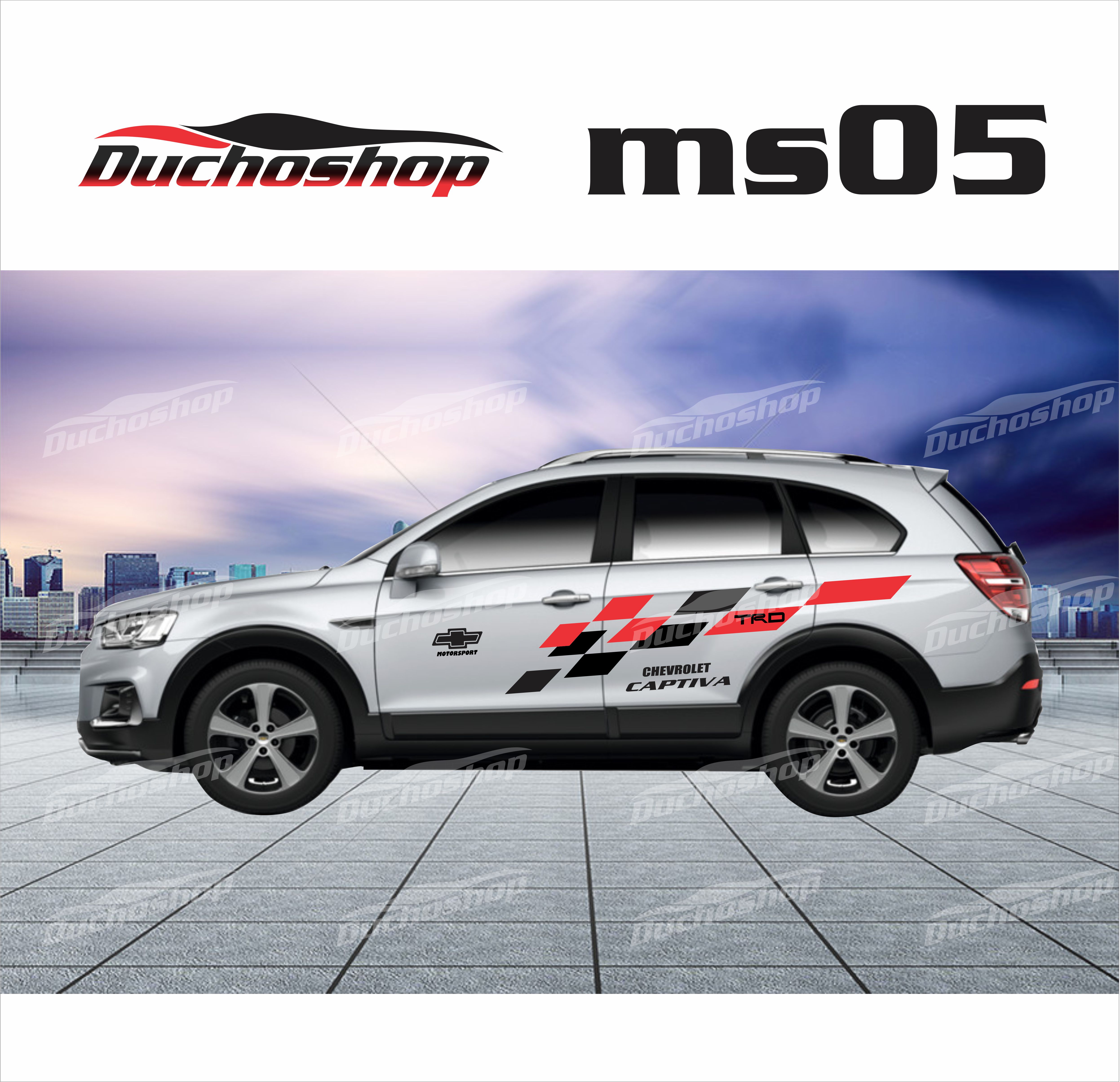 Tem xe chevrolet  Captiva phong cách thể thao  ( giá sốc cho 50 bộ đầu tiên)