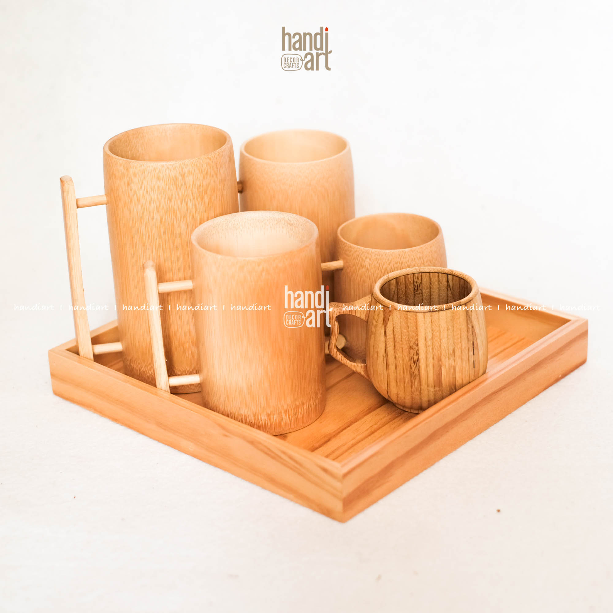 [HCM]Ly tre có quai - Cóc tre - Ly tre handmade
