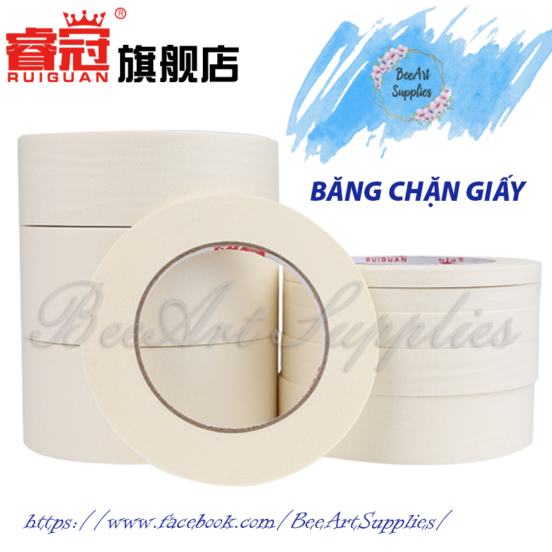 Băng keo chặn màu - cố định giấy (combo 2 cuộn)