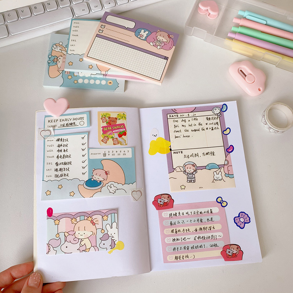 [Có sẵn] Giấy note - sticky note màu pastel xinh xắn