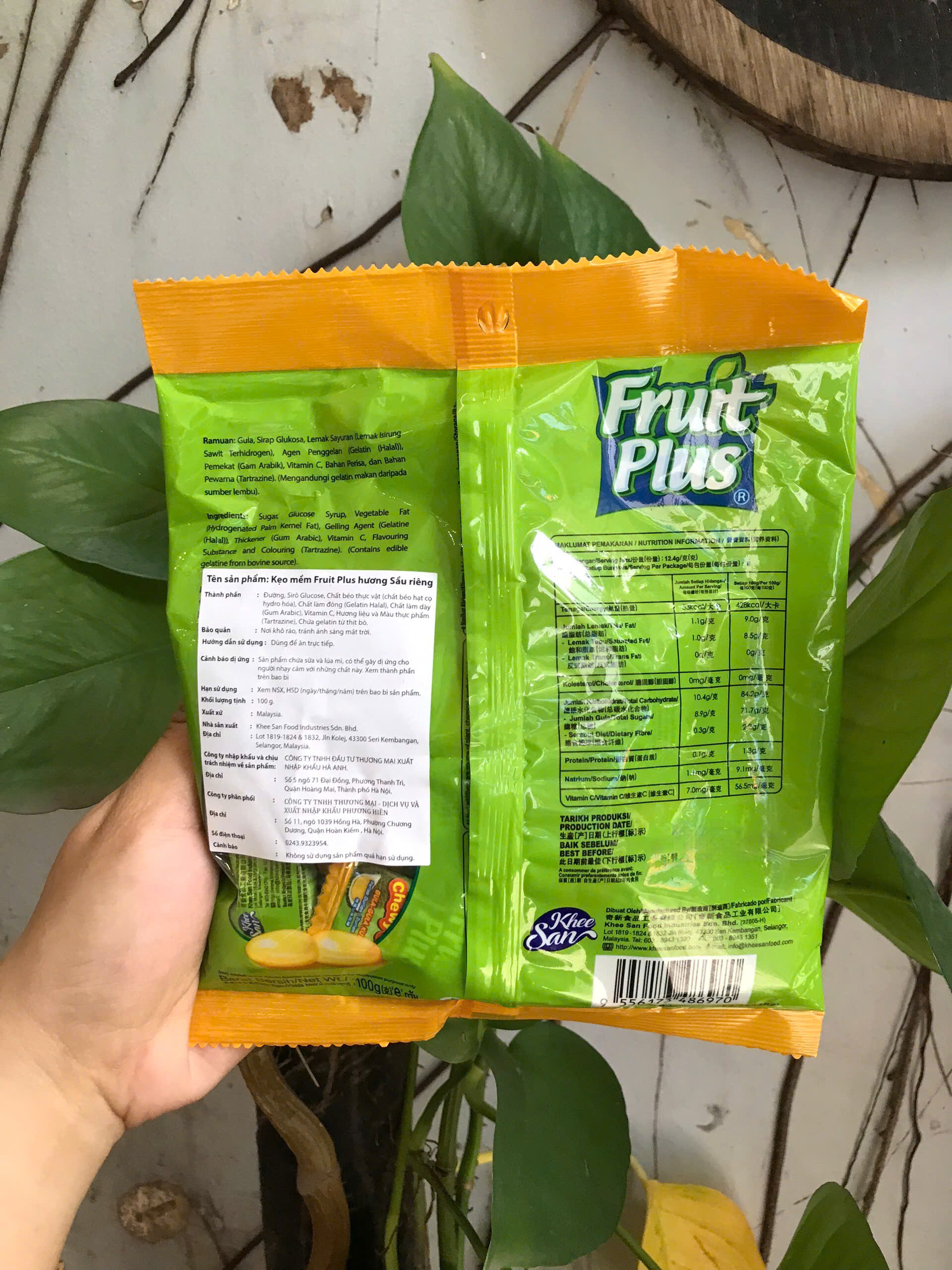 Kẹo Mềm Fruit Plus Chewy Candy Trái Cây (Gói)
