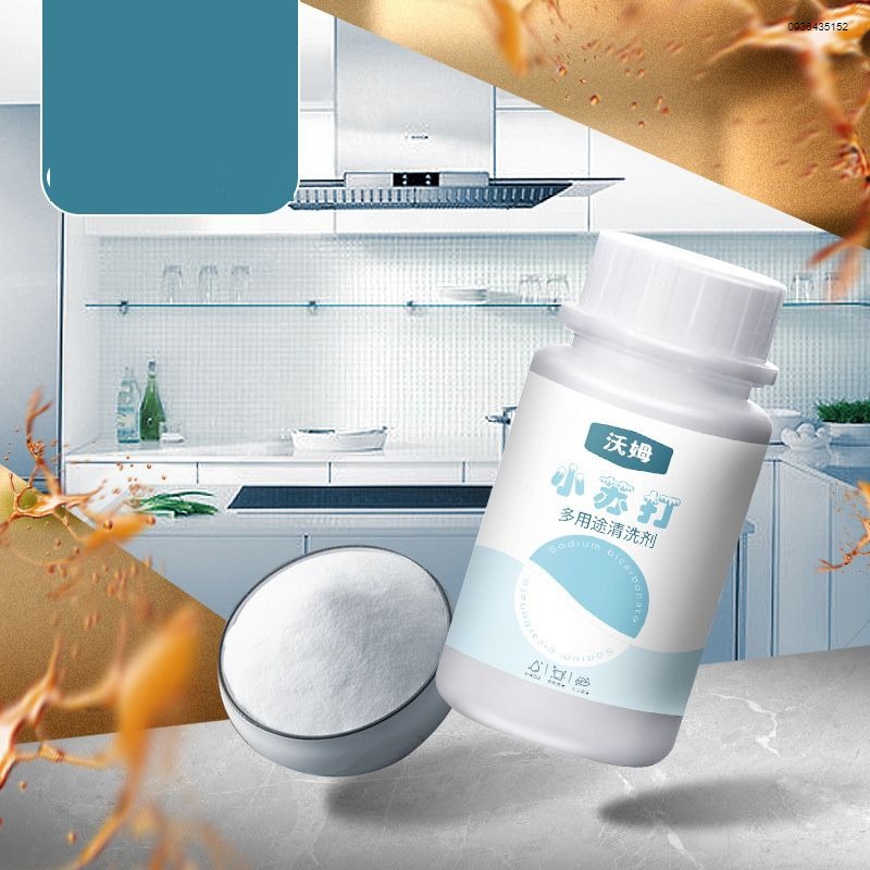 Chai bột baking soda tẩy rửa đa năng. chai baking soda đa năng làm sach. khử khuẩn nhà bếp. tẩy trắng quần áo