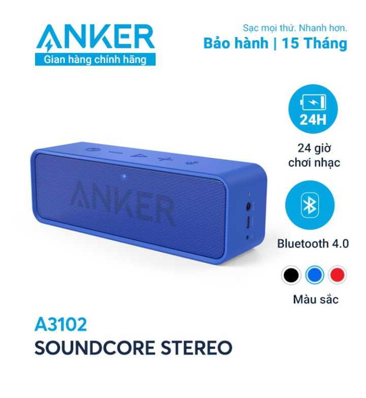 Loa bluetooth ANKER SoundCore Stereo - A3102