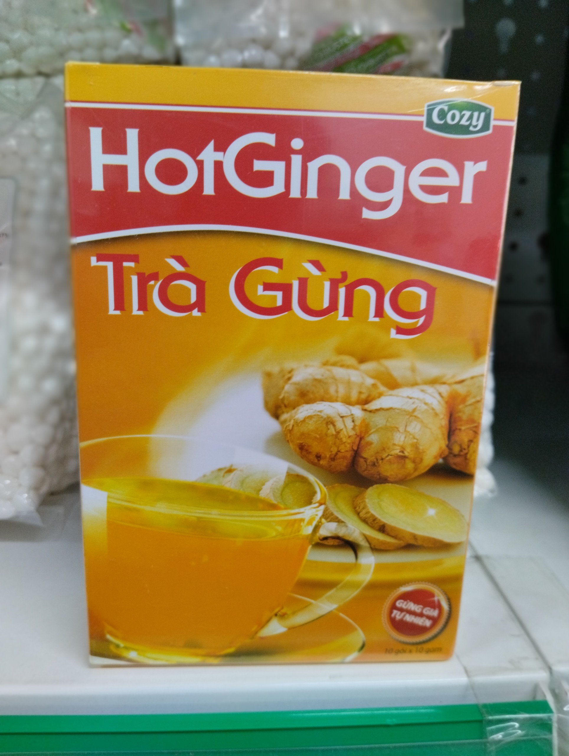 Trà Cozy Gừng Hòa Tan 100g (gồm 10 gói)