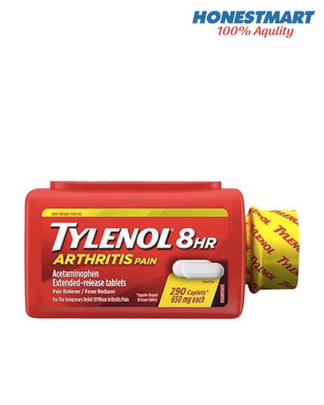 Viên uống giảm đau Khớp & hạ sốt Tylenol 8Hr Arthritis Pain 650mg