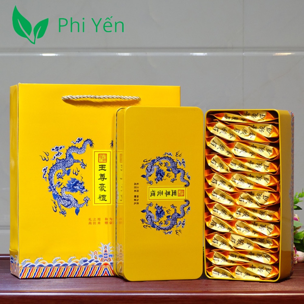 Trà thiết quan âm Kim Tuấn Mi PTAHS21 (hộp sắt 160g tổng 32 gói)