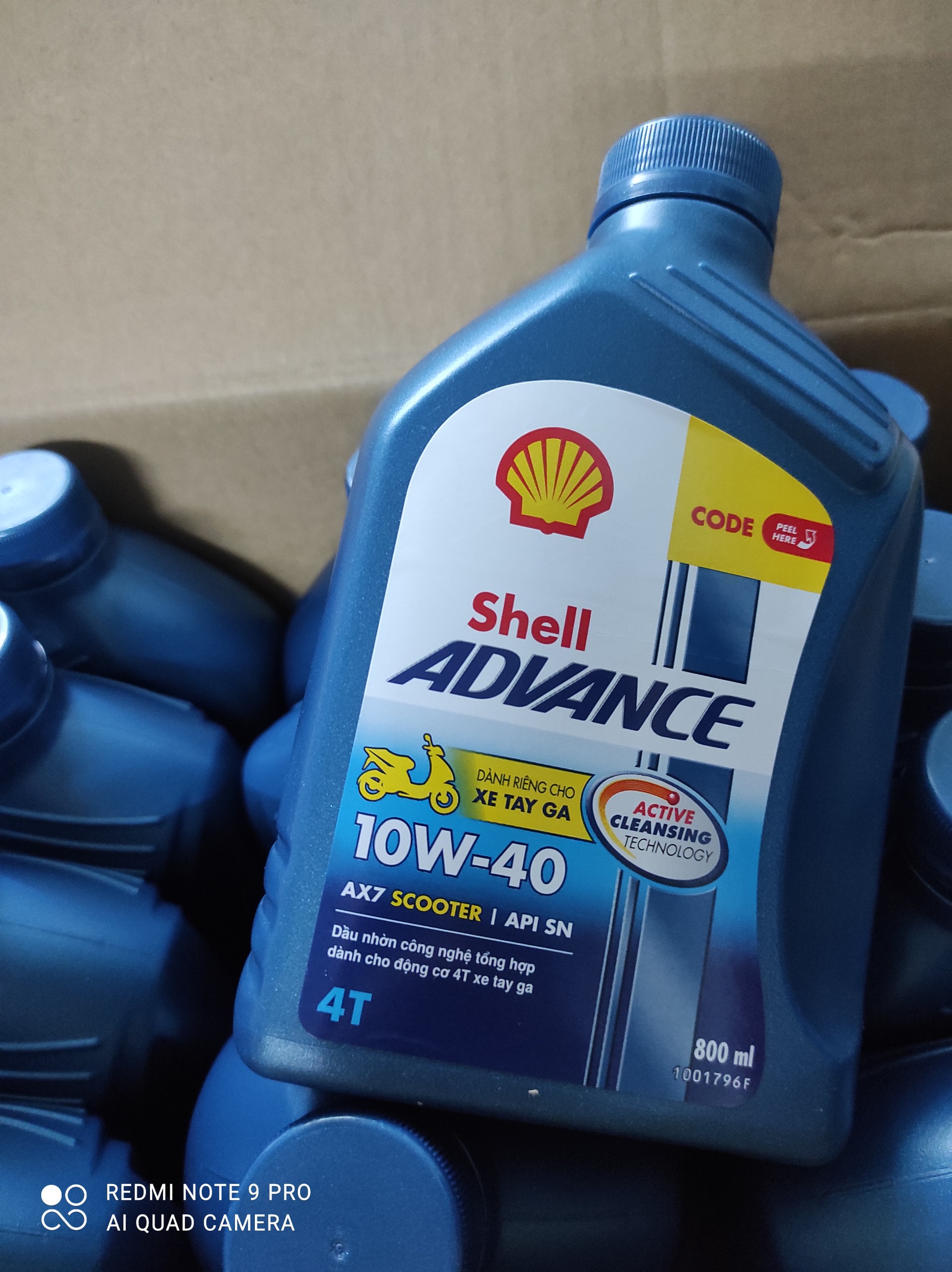 NHỚT SHELL ADVANCE AX7 XE GA  800ML