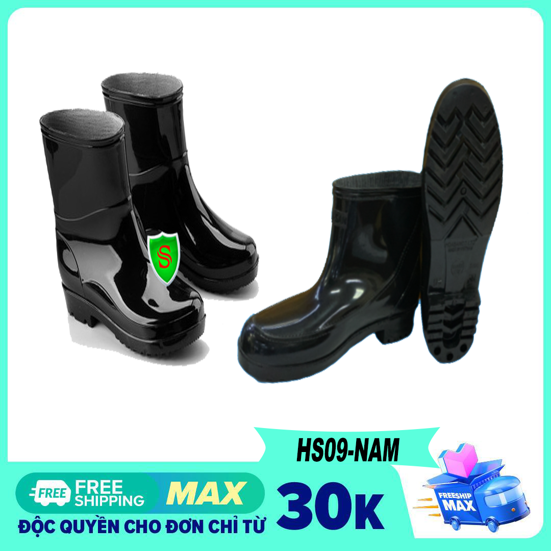- ủng nam hoa san thấp cổ - ủng nam đi mưa thấp cổ