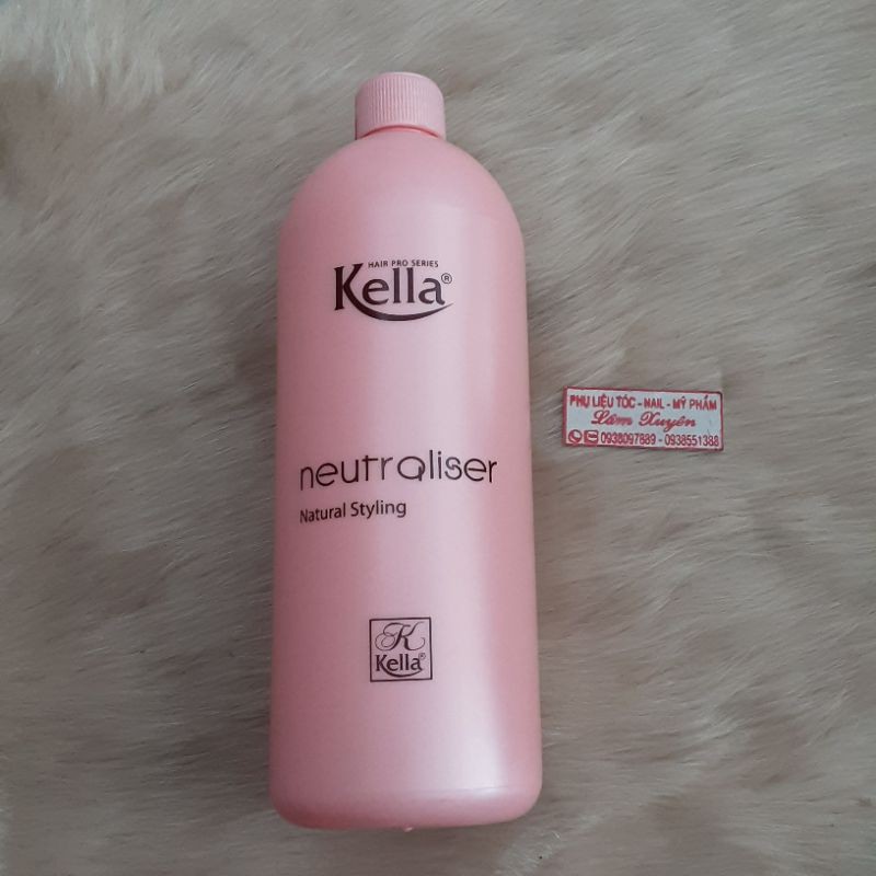 DUNG DỊCH dập uốn lạnh kella HỒNG 1000ml Chính hãng dung dịch dạng sữa, định hình tóc uốn lạnh hoặc uốn nóng