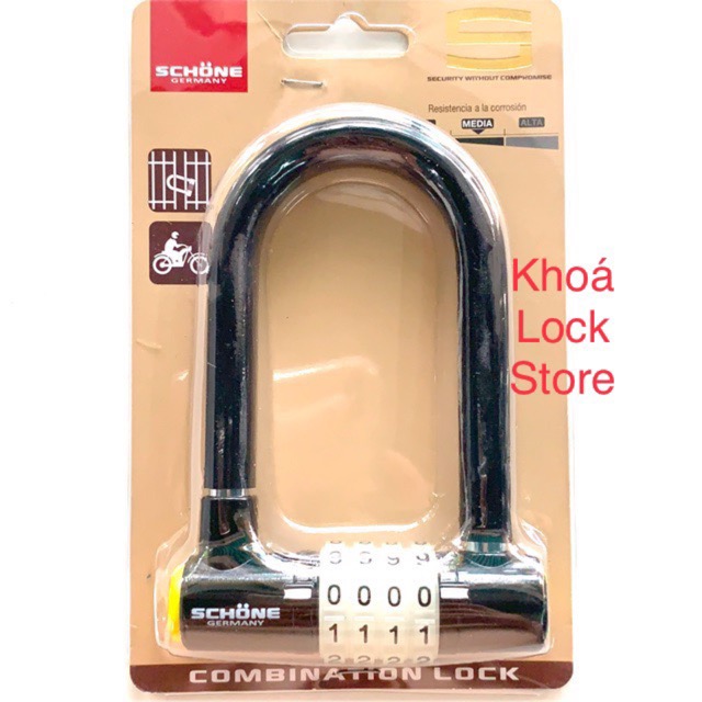 [HCM]Khoá số càng dài SCHONE SC-802 chiều dài càng 125mm hàng Đài Loan