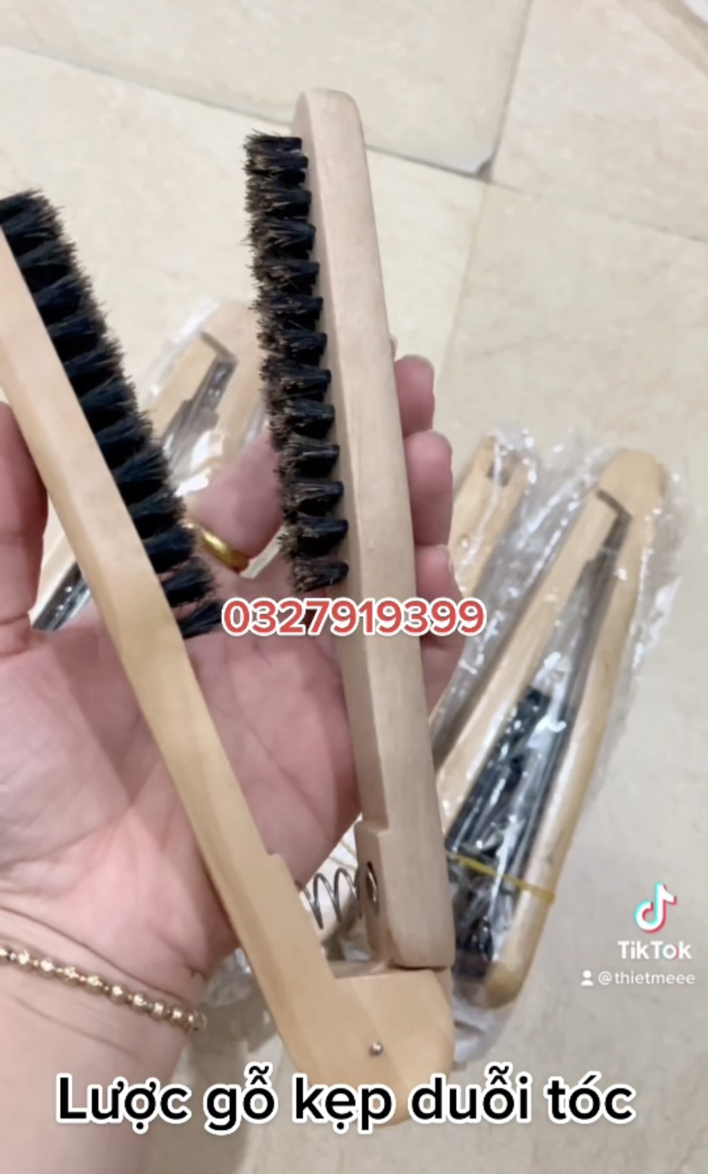Lược kẹp duỗi - ép tóc MS032
