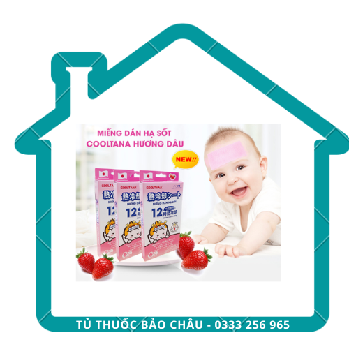 Miếng dán hạ sốt COOLTANA Hộp 6 miếng - Tanaphar