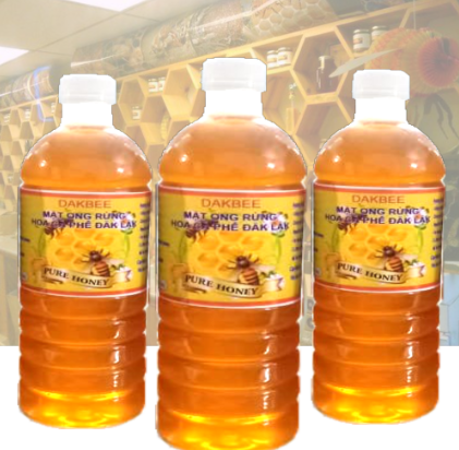 [Freeship] 1 LÍT (1300 gr) Mật ong rừng hoa cà phê nguyên chất Daklak