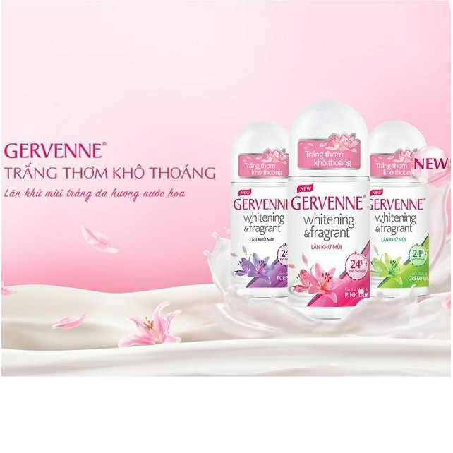 Lăn khử mùi hương nước hoa Gervenne 50ml (3 mùi)