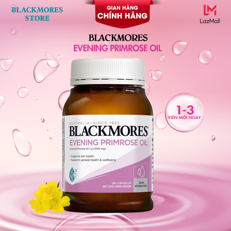 Viên uống  Tinh Dầu Hoa Anh Thảo hỗ trợ cân bằng nội tiết tố nữ  Blackmores Evening primrose oil 190 viên