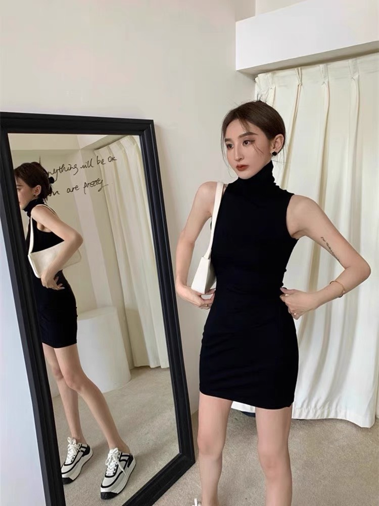 Đầm Nữ Body Cổ Lọ Sát Nách Basic - Tharo Clothing [DAM00018]