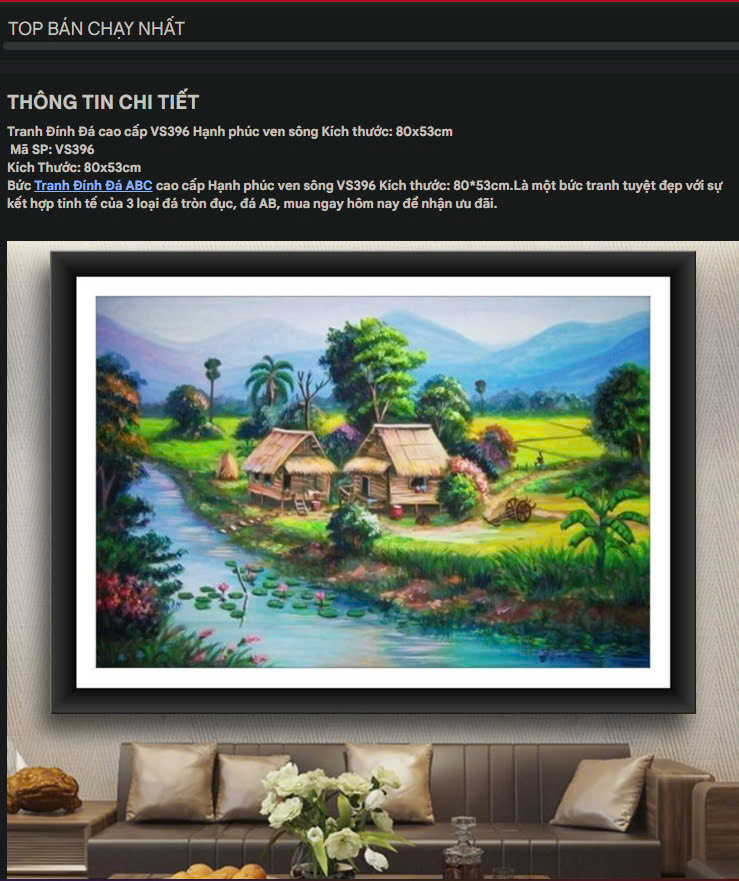 TRANH ĐÍNH ĐÁ PHONG CẢNH