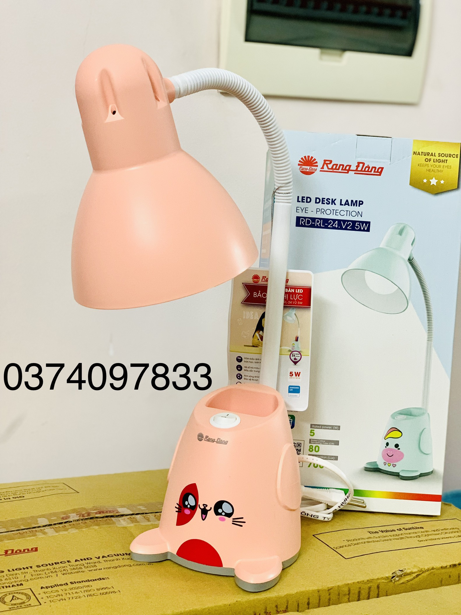 Đèn bàn Bảo vệ Thị lực Rạng Đông Model: RD-RL-24.LED