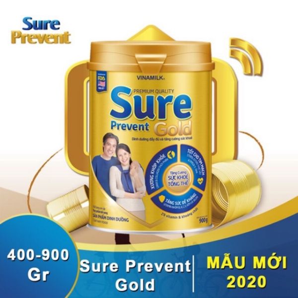 [Hoàn tiền 12%] [Mẫu mới]Sữa Bột Sure Prevent 900g