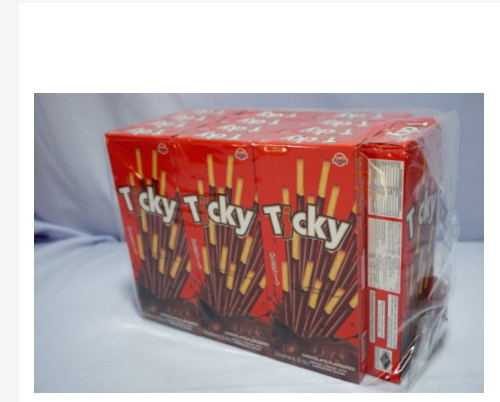 Bánh que Ticky Socola Sữa Thái Lan (hộp 20g/ 6que) siêu ngon vị socola