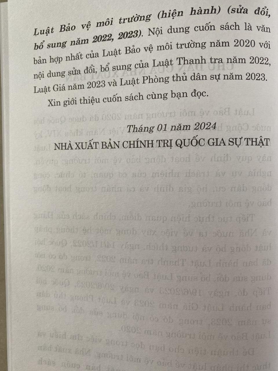 Luật Bảo Vệ Môi Trường