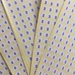 Mác giấy dán size, số dán decan dán size cỡ dầy dép quần áo - 10 tờ