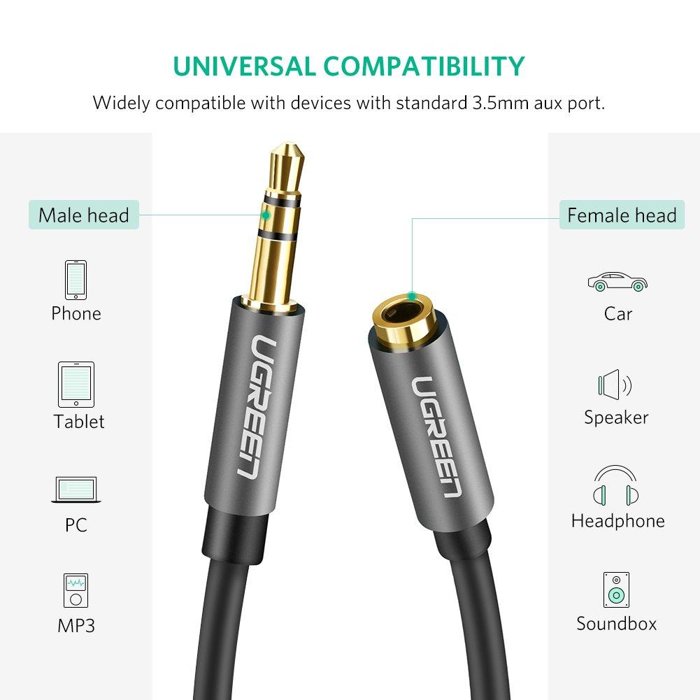 Cáp Audio 3.5mm Nối Dài 1M Ugreen 10592
