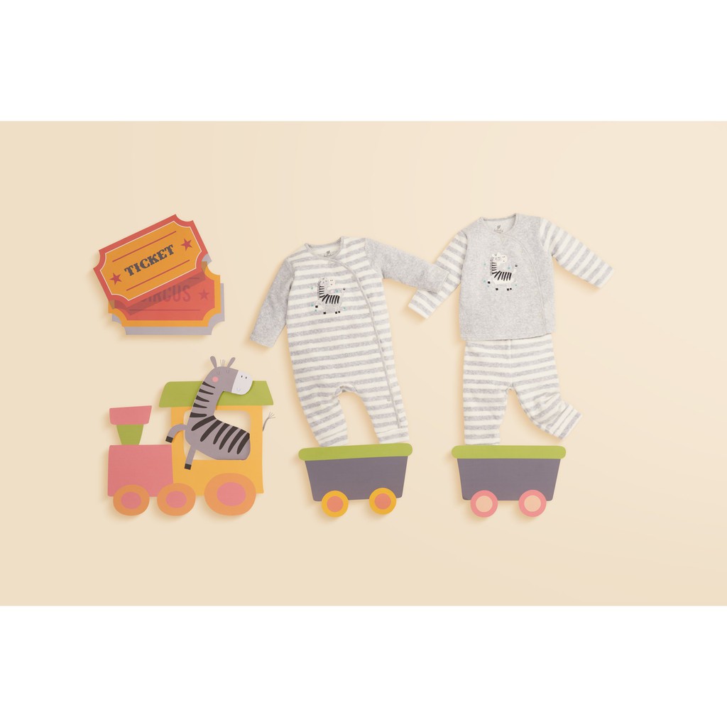 Bộ dài tay cài lệch băng lông Lullaby