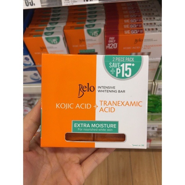 Set 2 Soap BELO Extra Moisture trắng da dưỡng ẩm (65Grx2)