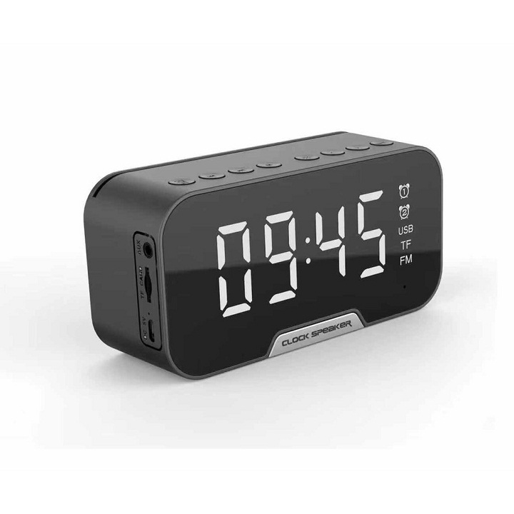 Loa Bluetooth Kimiso K10, pin trâu, tích hợp radio đồng hồ báo thức, hỗ trợ nghe nhạc qua USB thẻ nhớ